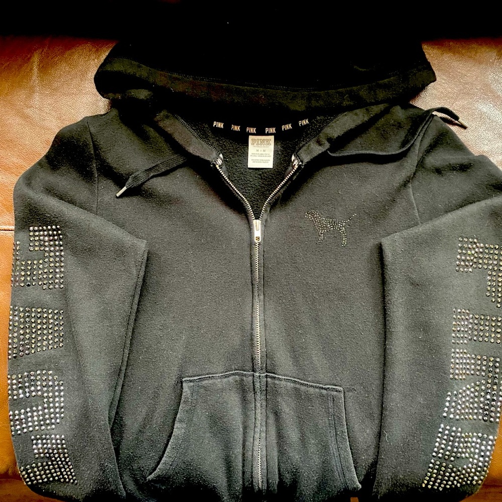 Pink brand sweat jacket